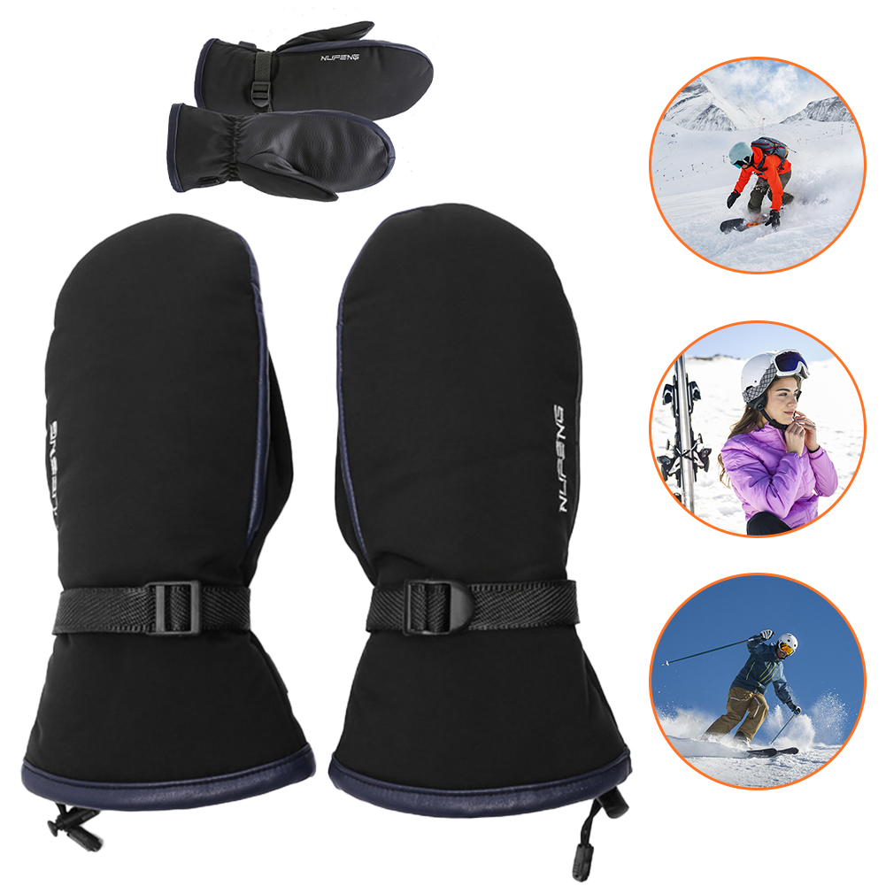 Hand Warmer Electric - ถุงมือทำความร้อนไฟฟ้ากันน้ำมี3อุณหภูมิสำหรับปีนเขาเดินป่าปั่นจักรยานชาร์จผ่าน USB ถุงมืออบอุ่น