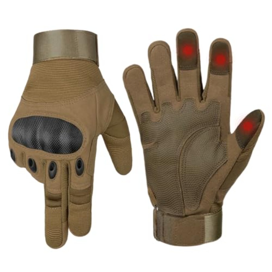 Touch Screen Gloves - ถุงมืออเนกประสงค์สำหรับผู้ชาย ถุงมือขี่มอเตอร์ไซค์พร้อมแผ่นรองฝ่ามือแบบสัมผัสหน้าจอ ระบายอากาศได้ดี น้ำหนักเบา สำหรับขี่จักรยานและเล่นกีฬา