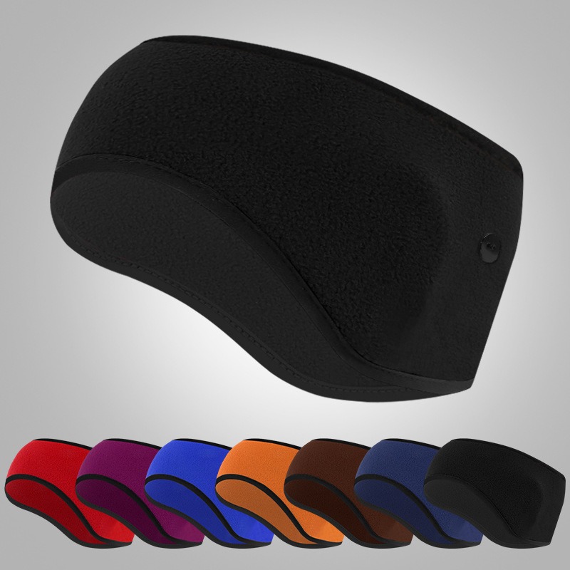 Winter Headband Fleece - ที่คาดผมกันหนาวแบบขนแกะสำหรับฤดูหนาว, แถบคาดศีรษะระบายอากาศกันลมยืดหยุ่นสำหรับปั่นจักรยาน วิ่ง และกีฬากลางแจ้ง