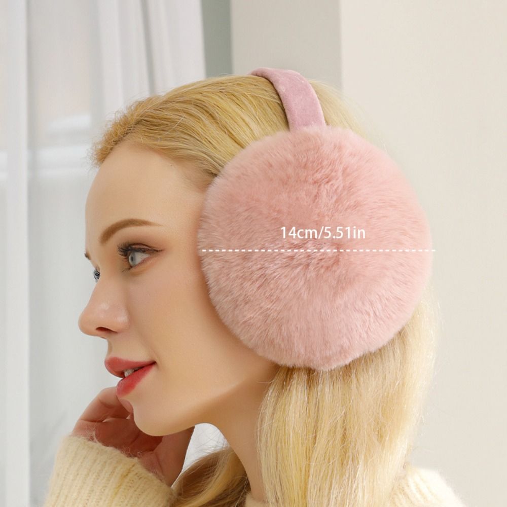 Earmuffs Foldable - ที่ปิดหูแบบนุ่มสบาย ที่ปิดหูขนนุ่ม แบบหนา พับได้ ที่ปิดหูกันหนาว ช่วยรักษาความอบอุ่นในฤดูหนาว
