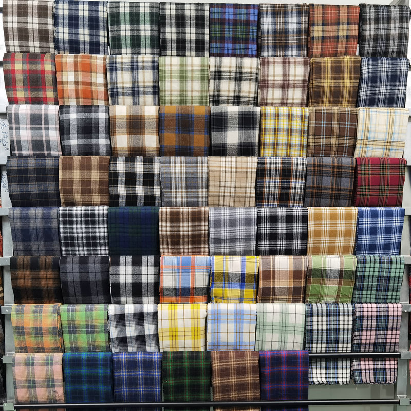 Flannel Shirt Lined - ผ้าฟลานเนลลายทวิลแบบขายเป็นเมตร สำหรับงานเย็บปักถักร้อย เสื้อผ้าเด็ก กระโปรง กางเกง หมอน