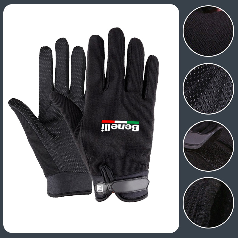 Touch Screen Gloves - ถุงมือมอเตอร์ไซค์สำหรับใช้งานกลางแจ้ง หน้าจอสัมผัสได้ กันลม กันลื่น สำหรับ Benelli
