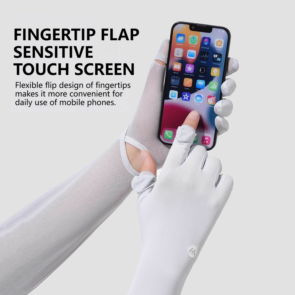 ปลอกแขนกันแดดสำหรับผู้หญิง KoK - Touch Screen Gloves บทวิจารณ์และราคา
