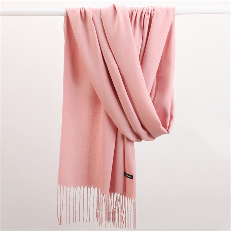 แฟชั่นสีทึบ 2023 ผู้หญิงผ้าพัน - Cashmere Pashmina Wrap บทวิจารณ์และราคา