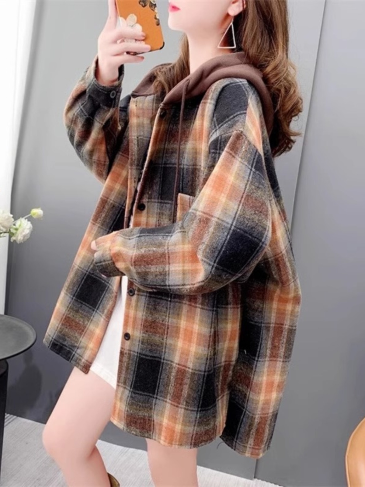 เสื้อแจ็คเก็ตผ้าสักหลาดลายสก๊อ - Flannel Shirt Lined บทวิจารณ์และราคา