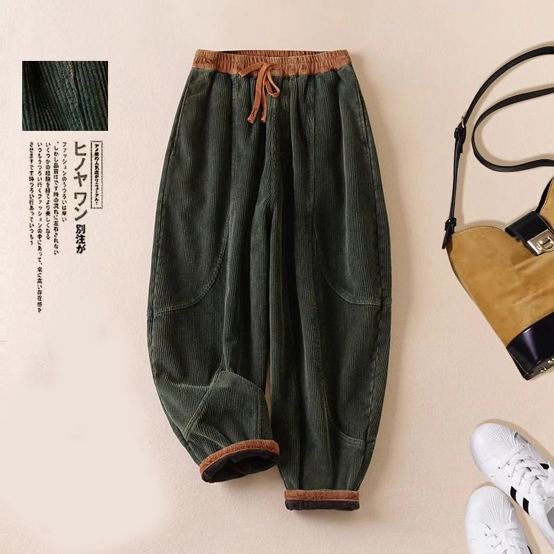 กางเกงฮาเร็มผ้าคอร์ดูรอยสำหรับ - Corduroy Pant Warm บทวิจารณ์และราคา