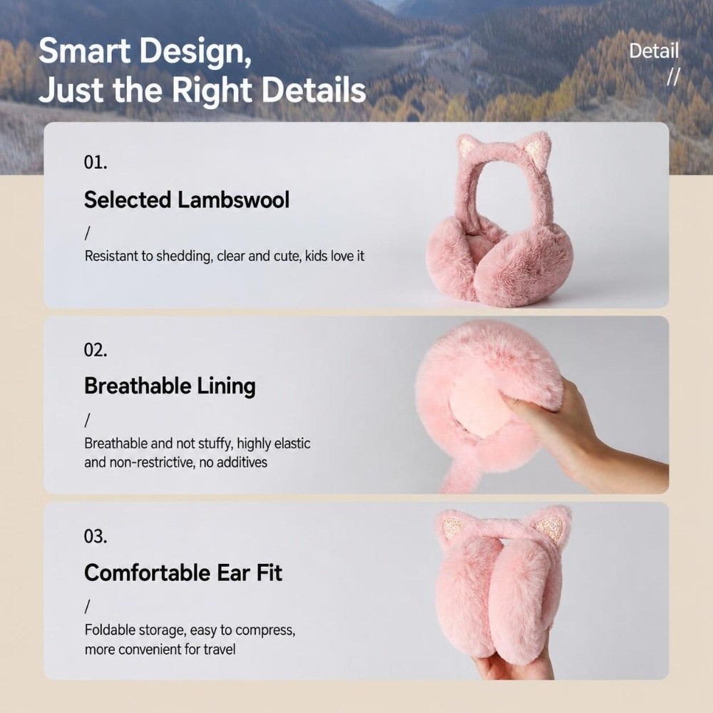 ที่ปิดหูแฟชั่นขนเฟอร์เทียมรูปห - Earmuffs Foldable บทวิจารณ์และราคา
