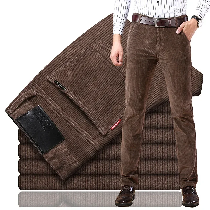 กางเกงขายาวผ้าลูกฟูกทรงตรงหลวม - Corduroy Pant Warm บทวิจารณ์และราคา
