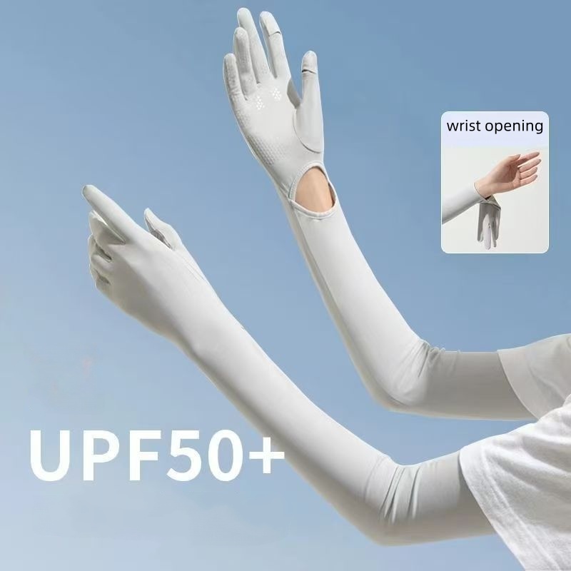ปลอกแขนกันแดด UPF50+ ไอซ์ซิลค์ - Touch Screen Gloves บทวิจารณ์และราคา