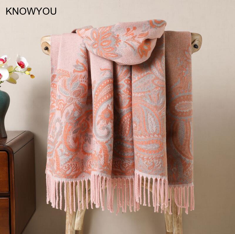 ผ้าคลุมศีรษะแบบกลับด้านได้ ผลิ - Cashmere Pashmina Wrap บทวิจารณ์และราคา