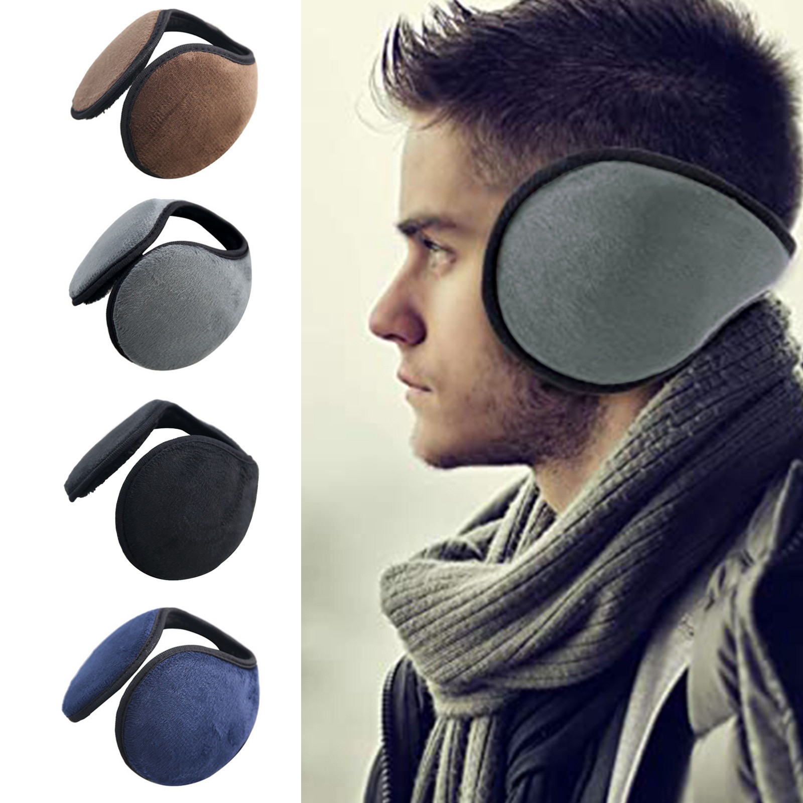 ที่ปิดหูกันหนาวแบบพับได้ ผ้าฟล - Earmuffs Foldable บทวิจารณ์และราคา